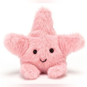 Jellycat Fluffy Starfish 4" Soft & Plush NWT